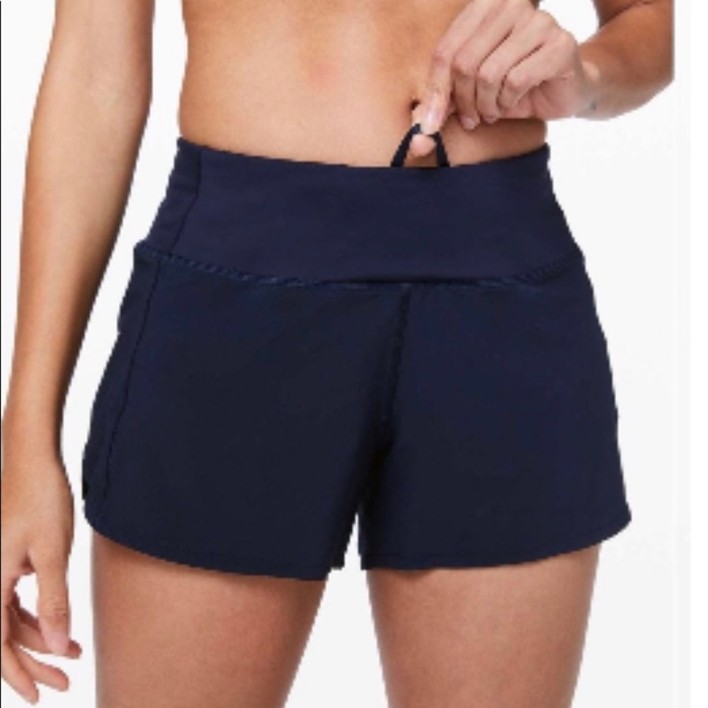 Black Lululemon Speed Shorts